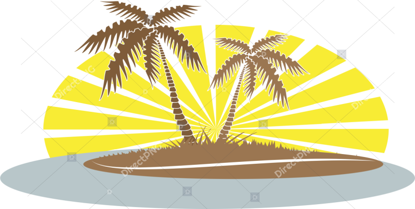 Clipart Summer Palm Tree Beach Palm Tree Clip Art