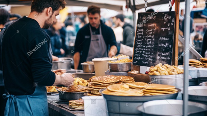 Outdoor food stall