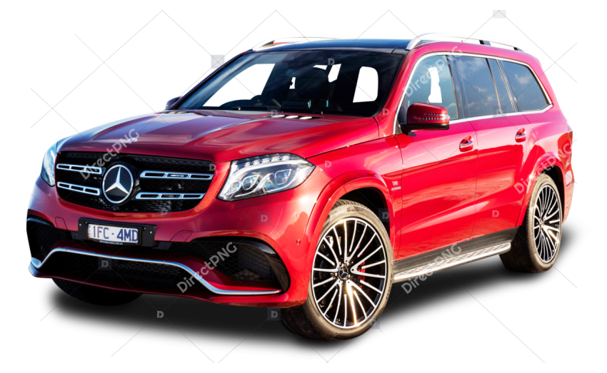 Luxury Red SUV Mercedes Benz