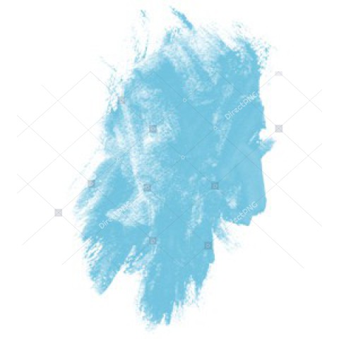Neon Blue Color Burst PNG