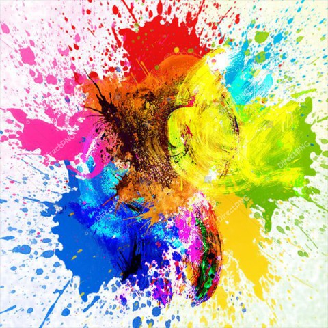 Blue Watercolor Splash PNG