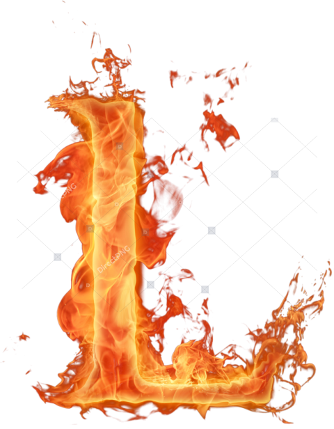 Letras Png Fogo Chama L Letter Fire Png