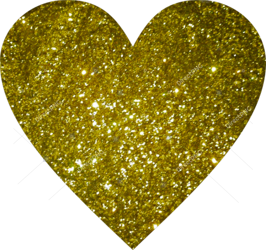 Glitter Heart Png Hearts In Sparkle Stickers