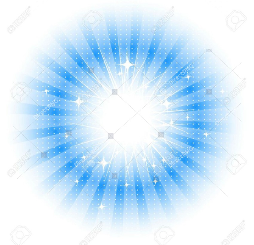 Blue Glow Burst PNG