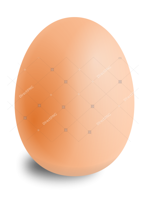 Egg with Soft Shadow PNG