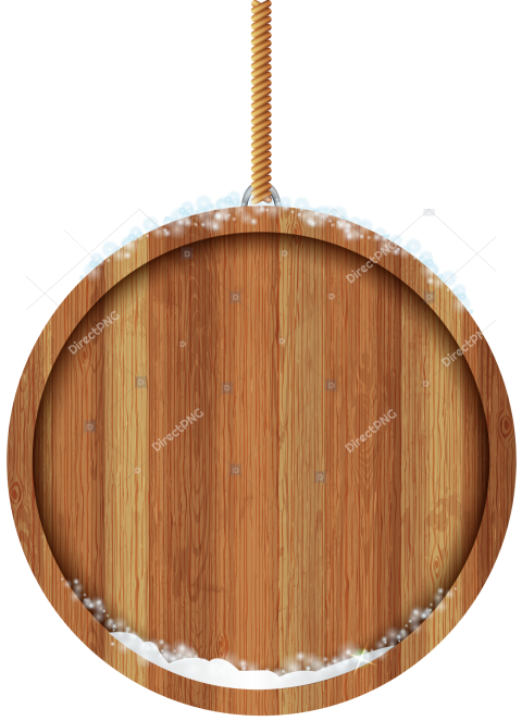 Disk Brown Circle, Brown wooden circle