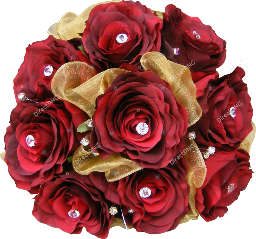 Red Rose Heart Shaped PNG