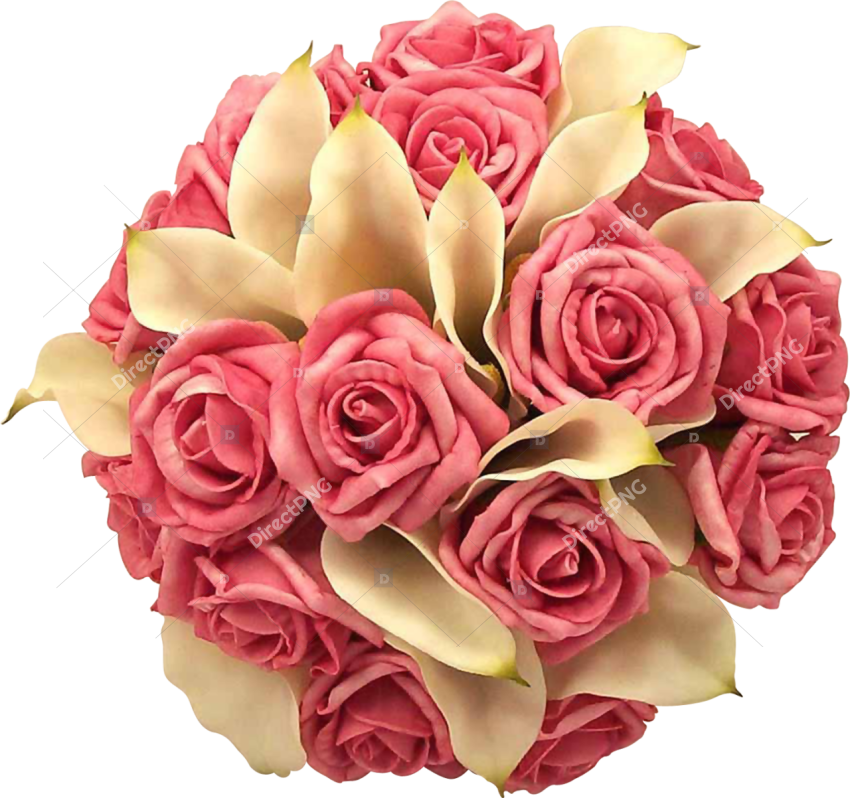 Pink Rose Bouquet PNG