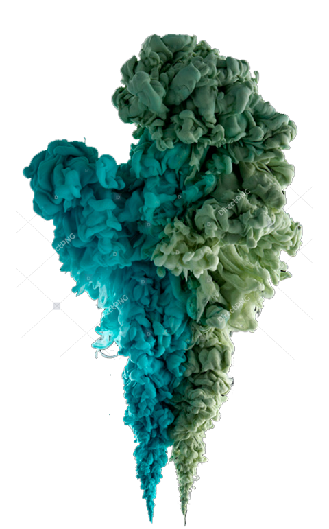 Colored Smoke Green Leaf Background