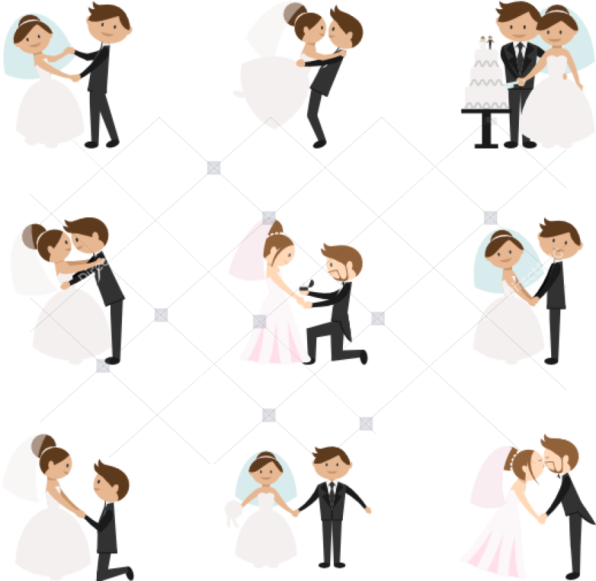 Wedding Couple Wedding Couple Cartoon Png