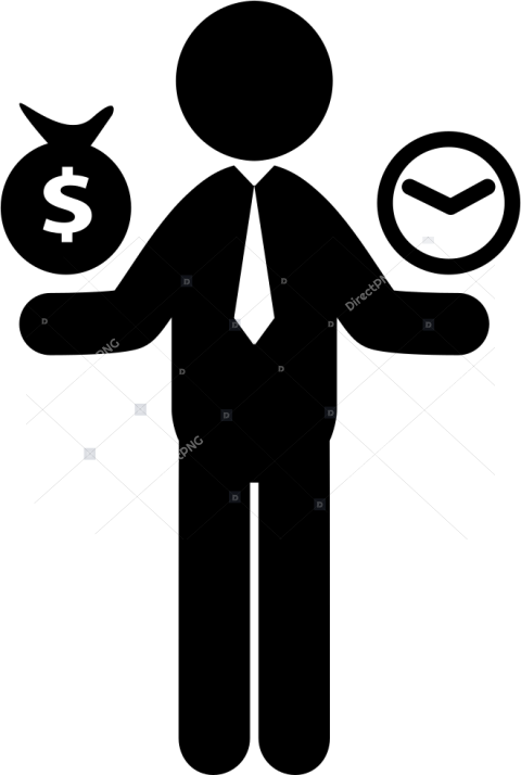 Worker Money Time Value For Money Icons