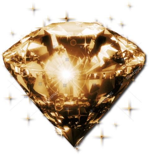 Sparkling Diamond, Sparkle, Glow Gold Sparkling Png Diamond