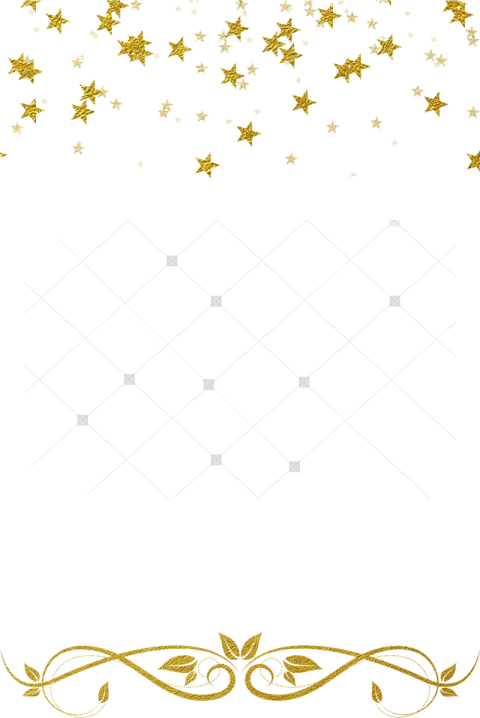 Transparent Gold Glitter Border Png Gold Star Border Clipart