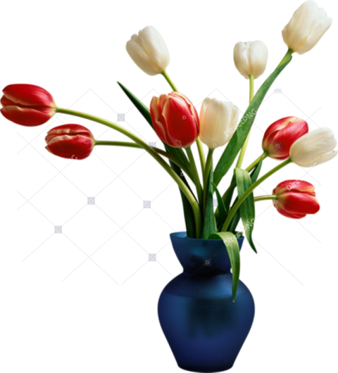Floral Flower Vase Png Format, Transparent Png
