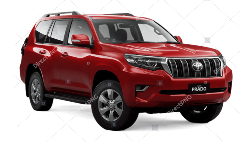 Red Jeep SUV Off Road Ready png image