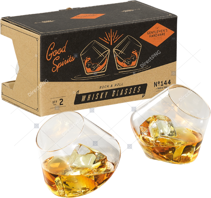 Transparent Whisky Glass Png Gentlemen's Hardware Rocking Whisky Glasses