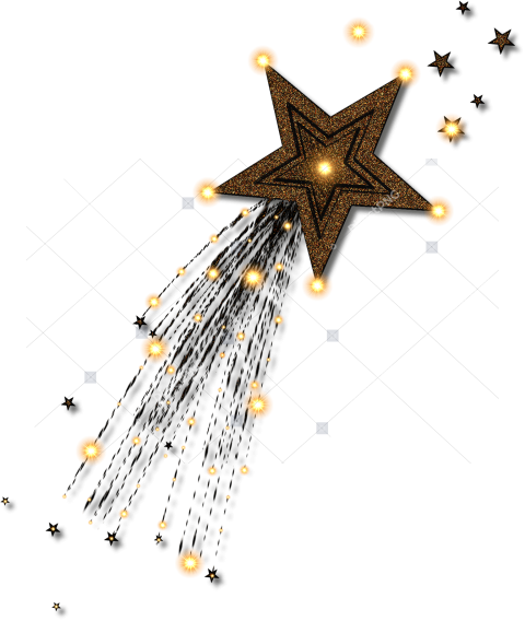 Picture Of A Gold Star Clip Art Golden Shooting Star